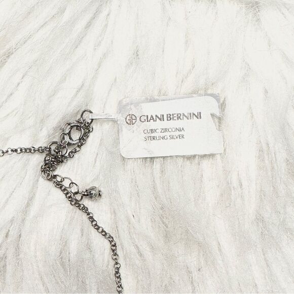 Giani Bernini Sterling Silver Necklace with Cubic Zirconia, Fine Jewelry, NWT - Picture 5 of 6